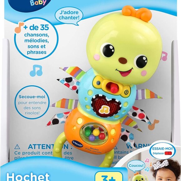 Brand New(French Version) 🍼 VTech Hochet P'tite chenille -  🎶👶 - Picture 1 of 9